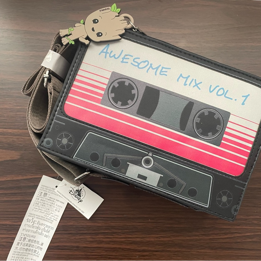 Disney Awesome Mix Vol. 1 Cassette Bag with Groot Charm